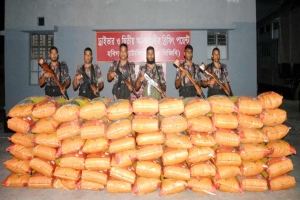 মাধবপুরে বিজিবির অভিযানে কোটি টাকার ভারতীয় জিরা জব্দ