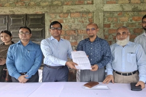 সিলেট মেডিকেল বিশ্ববিদ্যালয়ের জমি কর্তৃপক্ষের নিকট হস্তান্তর