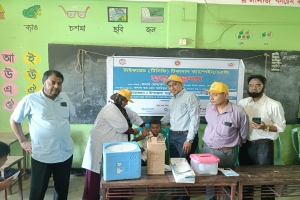 কোম্পানীগঞ্জে টাইফয়েড টিকাদান ক্যাম্পেইন-২০২৫ এর উদ্বোধন