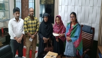 জৈন্তাপুরে চিকিৎসাধীন দুই শিক্ষার্থীর পরিবারকে ইউএনও এর আর্থিক অনুদান