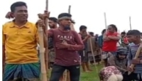 সুনামগঞ্জে ১৪৪ ধারা অমান্য করে হাওরের বাঁধ কর্তন