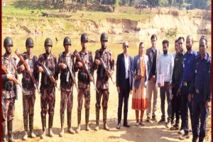 জৈন্তাপুরে টাস্কফোর্সের অভিযান, ২০ হাজার ঘনফুট বালু জব্দ