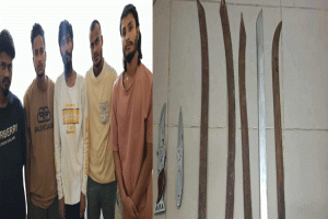 মৌলভীবাজারে দেশীয় অস্ত্রসহ ৫ জন গ্রেফতার