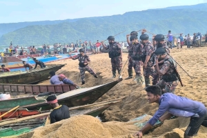 তাহিরপুরে যাদুকাটা নদীর পাড় কেটে বালু উত্তোলন: ৫১ জনের নামে মামলা