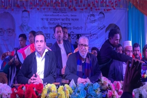 হবিগঞ্জে ধানের শীষের প্রার্থীকে ২৮ টি চা বাগান শ্রমিকদের সমর্থন