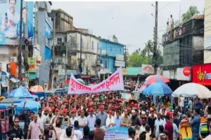 সুনামগঞ্জ জেলা ছাত্রদলের নব গঠিত কমিটির আনন্দ মিছিল ও সমাবেশ