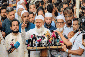 ধ্বংস করা স্বাস্থ্যকেন্দ্রে ৫০ লাখ টাকা দেওয়ার ঘোষণা জামায়াতের