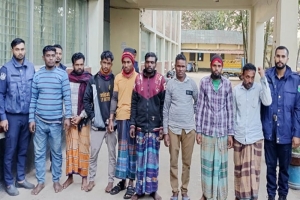 কোম্পানীগঞ্জে অবৈধ বালু-পাথর উত্তোলন : আটজনের কারাদণ্ড