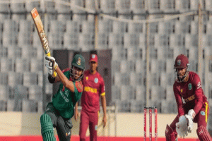 রিশাদের ঝড়ে দুইশ’ ছাড়ানো সংগ্রহ বাংলাদেশের