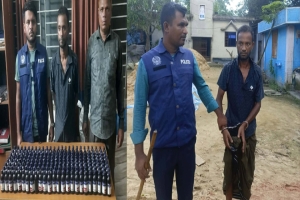 মাধবপুরে ২০০ বোতল ভারতীয় কোডিন সিরাপসহ মাদক কারবারি গ্রেপ্তার