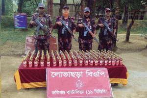 সিলেট সীমান্তে ১৯ বিজিবির অভিযান, ১৪ লাখ টাকার চোরাই মাল জব্দ