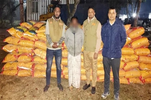 হবিগঞ্জে ২ হাজার ৮২০ কেজি ভারতীয় জিরা সহ পাচারকারী আটক
