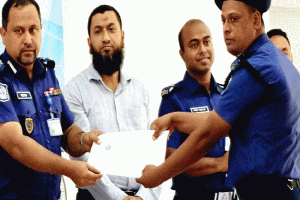 সিলেট জেলার শ্রেষ্ঠ এএসআই জৈন্তাপুর মডেল থানার জিয়াউর