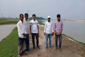 দিরাইয়ে হাওর রক্ষা পরিদর্শনে পানি সম্পদ মন্ত্রণালয়ের সিনিয়র সহকারী সচিব