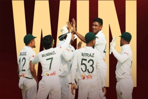 পাকিস্তানকে ১০৪ রানে হারিয়ে সিরিজে এগিয়ে বাংলাদেশ