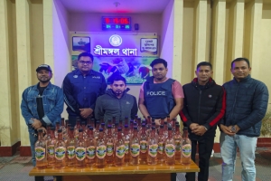 শ্রীমঙ্গলে ৫০ লিটার মদসহ মাদক কারবারি আটক