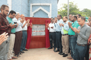 ঈদগাহ-ইকোপার্ক সড়কের আরসিসি ঢালাইয়ের ভিত্তিপ্রস্তর স্থাপন