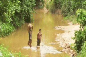 মৌলভীবাজারে ছড়া থেকে লুট হচ্ছে সিলিকা বালু