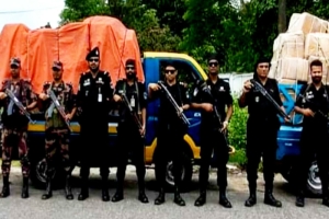 সিলেটে ৩ কোটি ২৫ লাখ টাকার ভারতীয় চোরাচালান পণ্য উদ্ধার