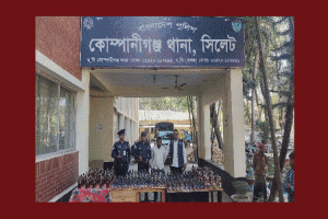 কোম্পানীগঞ্জে পৃথক অভিযানে ৩৬৬ বোতল মাদক উদ্ধার