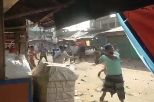 মাধবপুরে মাইকে ঘোষনা দিয়ে দুই গ্রামের সংঘর্ষ, আহত শতাধিক