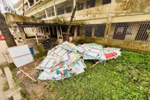 মাধবপুর উপজেলা পরিষদ এলাকা থেকে ফ্যাস্টুন–ব্যানার অপসারণ করল ছাত্রদল