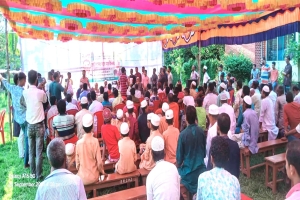 ধর্মপাশায় ভোটারদের সাথে বিএনপির মনোনয়ন প্রত্যাশী ডা. রফিকুল ইসলামের মতবিনিময় সভা