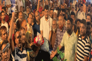 তেররতনে উৎসবমুখর পরিবেশে মহানগর যুবদলের নতুন কাণ্ডারী দিনারকে বরণ