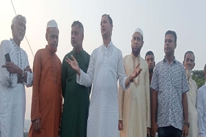 তাহিরপুরের শ্রীপুর বাজারে সাংসদ কামরুলকে ঘিরে আশার আলো