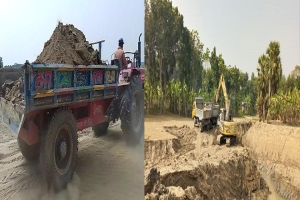 মাধবপুরে ফসলি জমির মাটি পাচার, দিন-রাতে ট্রাক চলাচল