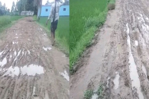 ‎বাহুবলের বিহারীপুর সড়কের বেহাল দশা, দুর্ভোগে কয়েক গ্রামের মানুষ