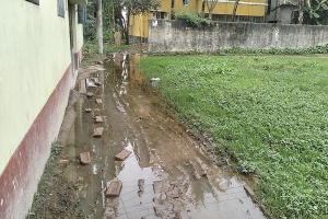 নামেই প্রথম শ্রেণির পৌরসভা: সামান্য বৃষ্টিতে পানিবন্দি মাধবপুরের বাসিন্দারা