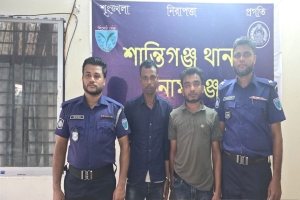 শান্তিগঞ্জে ২ হাজার পিস ইয়াবাসহ দুই মাদক ব্যবসায়ী আটক
