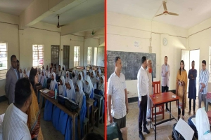 গাংকুল পঞ্চগ্রাম আদর্শ উচ্চ বিদ্যালয় পরিদর্শন করলেন অতিরিক্ত জেলা প্রশাসক