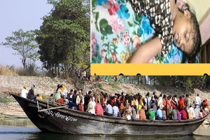 তাহিরপুরে যাদুকাটা নদীতে নৌকাডুবি, শিশুর মৃত্যু