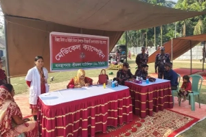 কমলগঞ্জ সীমান্ত এলাকায় বিজিবির ফ্রি মেডিকেল ক্যাম্প