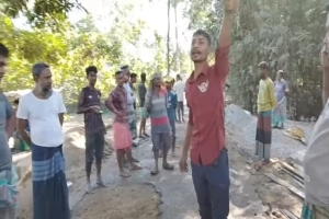 দোয়ারাবাজারে বৃটিশ–বাংলাবাজার সড়ক সংস্কারে চরম অনিয়মের অভিযোগ