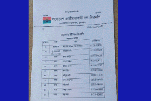 মান্নারগাঁও ইউনিয়ন বিএনপি’র  ১১ সদস্যের আহবায়ক কমিটি ঘোষণা