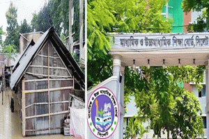 সিলেটে বন্যা পরিস্থিতির মধ্যেও রুটিন অনুযায়ী এইচএসসি পরীক্ষা