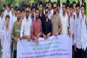 অপপ্রচারের বিরুদ্ধে সুনামগঞ্জে ছাত্রদলের বিক্ষোভ সমাবেশ