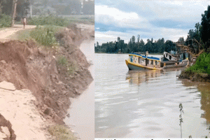 জগন্নাথপুর উপজেলায় কুশিয়ারা নদীতে বালু উত্তোলন