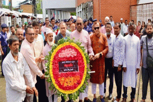 সিলেটে জুলাই শহীদ দিবসে সিসিকের শ্রদ্ধাঞ্জলি