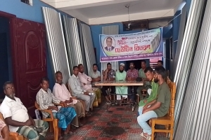 ওসমানীনগরে প্রবাসী হেলাল উদ্দিনের ঢেউটিন বিতরণ