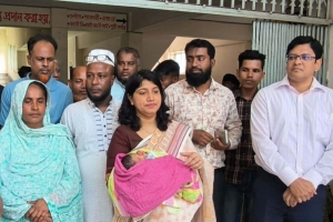 বিশ্বনাথে উদ্ধার হওয়া সেই নবজাতকের নাম রাখা হলো ‘ফাতেমা বেগম’