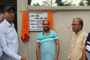 সুনামগঞ্জে অবৈধ স্থাপনা উচ্ছেদ করে নির্মিত হলো আধুনিক যাত্রী ছাউনি ‘মেঘবাড়ী’