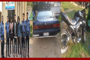 রাজনগরে ছিনতাই চক্রের তিন সদস্য গ্রেফতার