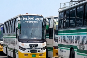 মৌলভীবাজারে ঢুকতে পারেনি হবিগঞ্জের বাস, শেরপুরে দীর্ঘ যানজট