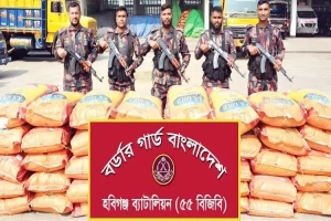হবিগঞ্জে ১ কোটি ৩০ লাখ টাকার ভারতীয় পণ্য জব্দ