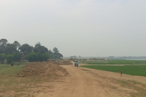 সুনামগঞ্জে ফসল রক্ষা বাঁধ নির্মাণে পাউবো’র চরম অবহেলা