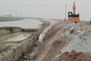 শাল্লায় ১৪৪ ধারা উপেক্ষা করে বাঁধে কাজের অভিযোগ, তদন্তের আশ্বাস